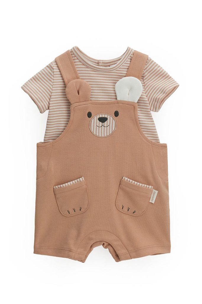 Ensemble pull et salopette Wet Sand pour nouveau-né garçon