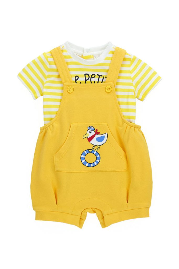 Ensemble t-shirt et salopette Sunlight pour nouveau-né garçon