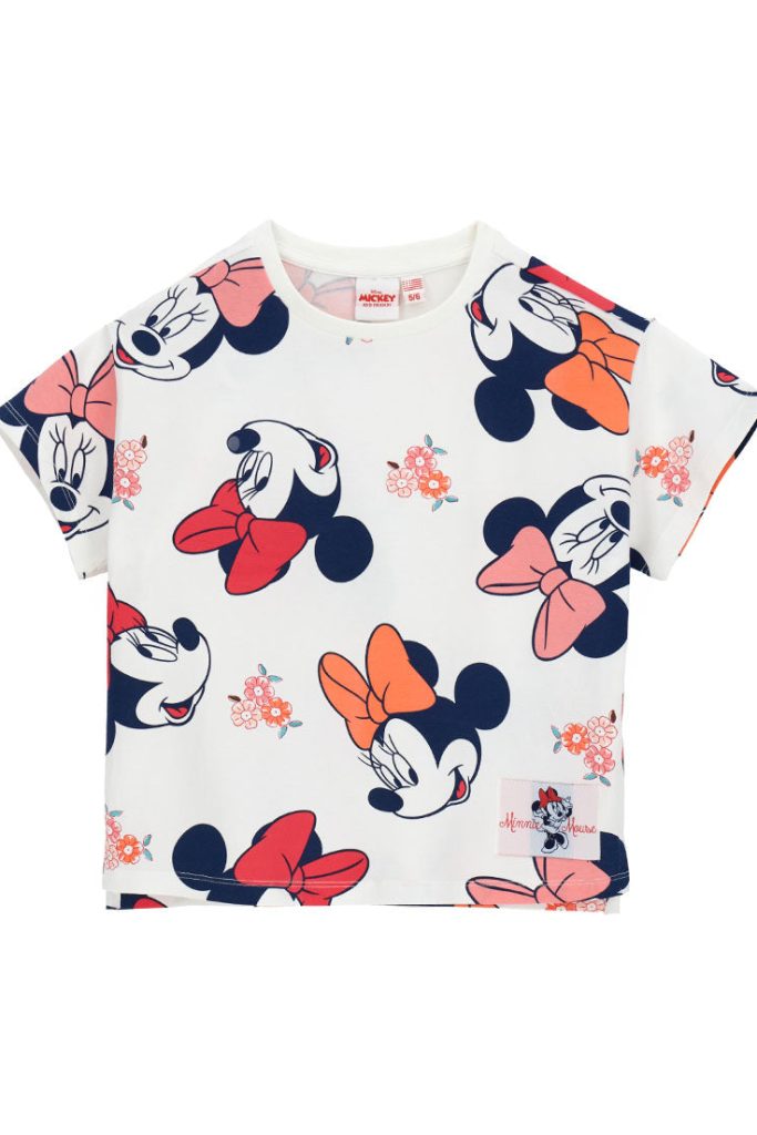 T-shirt Minnie Disney pour fille avec la Maison des Fleurs