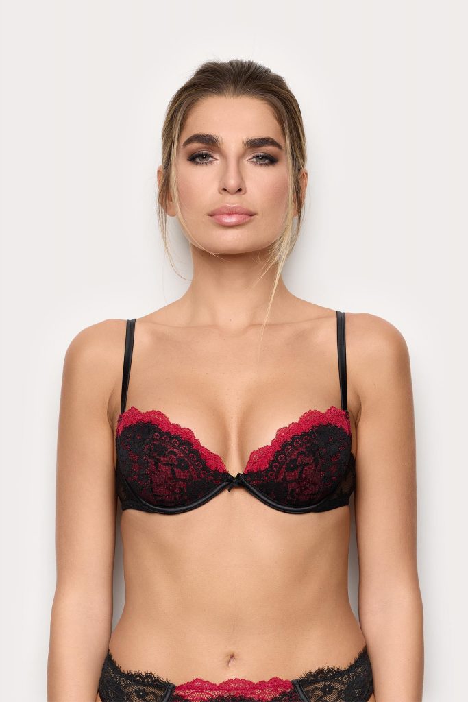 Soutiens-gorge push-up romantiques entièrement en dentelle + dentelle femme