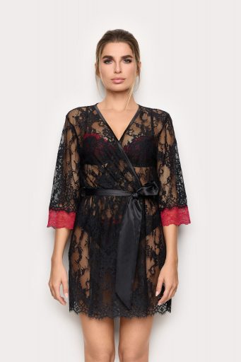 Kimono romantique entièrement en dentelle + dentelle femme