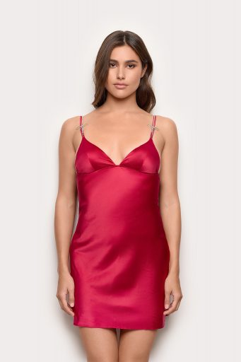 Chemise de Noël joyeuse en satin avec fibres recyclées pour femme