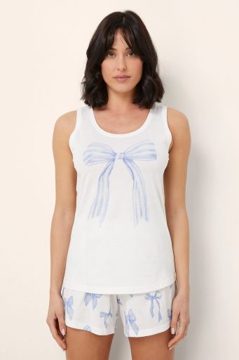 Pyjama femme à nœuds chics