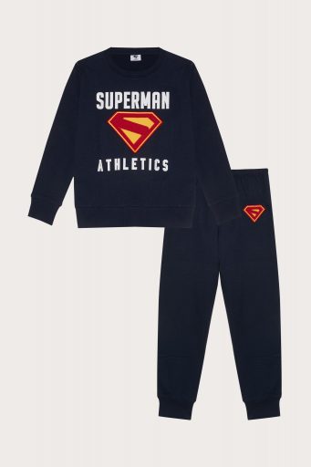 Pyjama Superman en éponge française brossée à l’intérieur