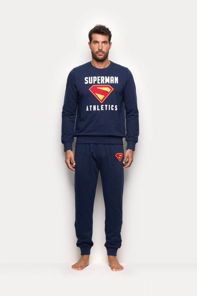 Pyjama Superman, intérieur en éponge française brossée, homme