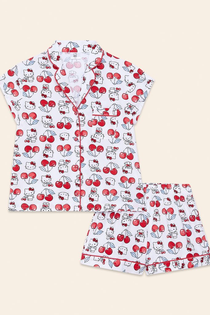 Pyjama fille Hello Kitty ouverture devant