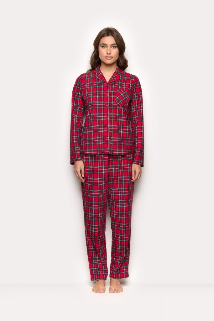 Pyjama familial tartan 01 MICROPILE Femme