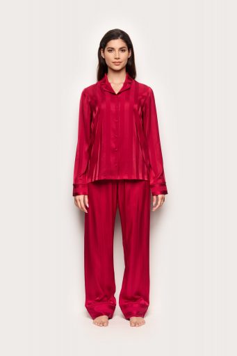 Pyjama de Noël Jacquard Satin Femme
