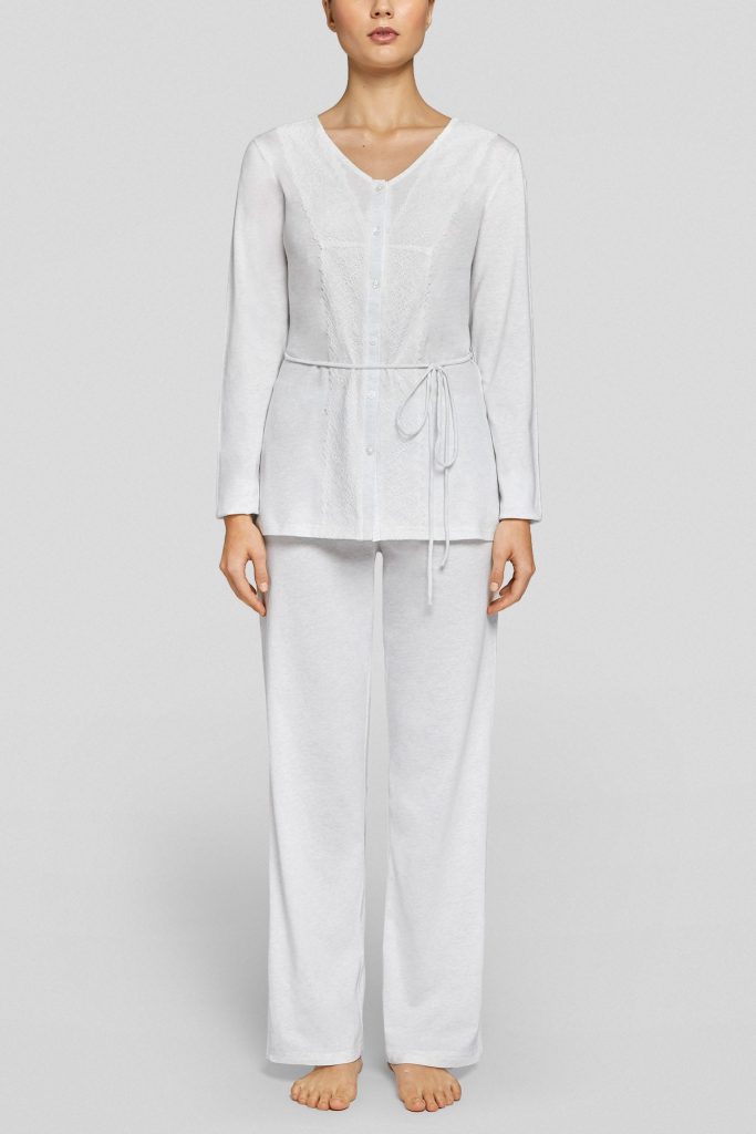 Pyjama Orchidea pour femme avec ouverture sur le devant