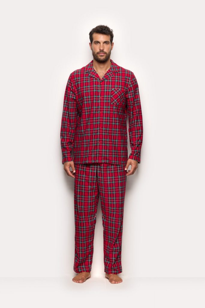 Pyjama familial tartan 02 MICROPILE Homme