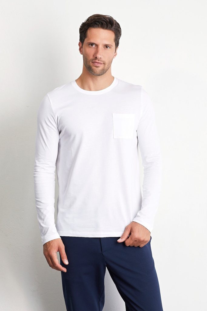 T-shirt à manches longues Supima Luxury Man