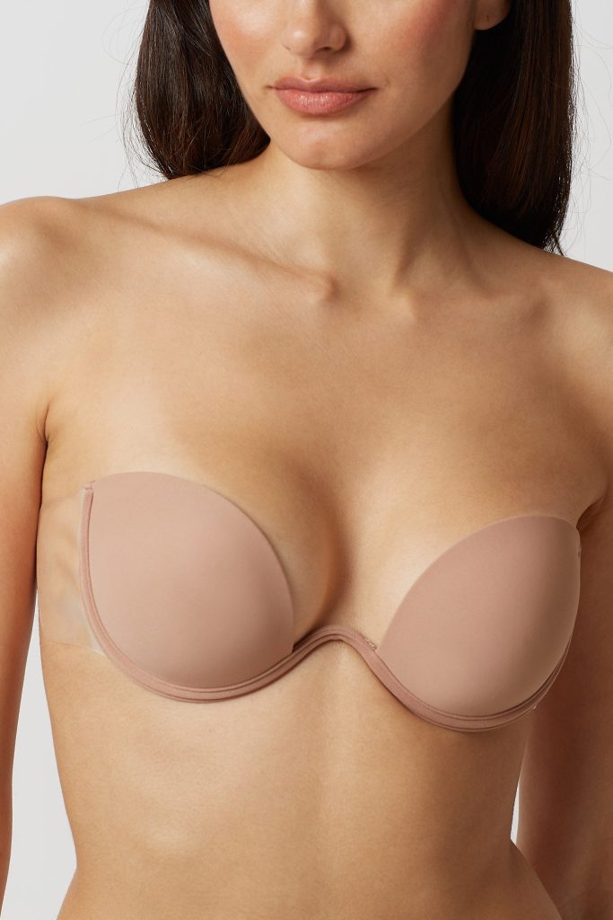 Soutien-gorge push-up pour femme avec côtés adhésifs