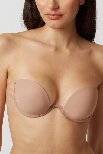 Soutien-gorge push-up pour femme avec côtés adhésifs