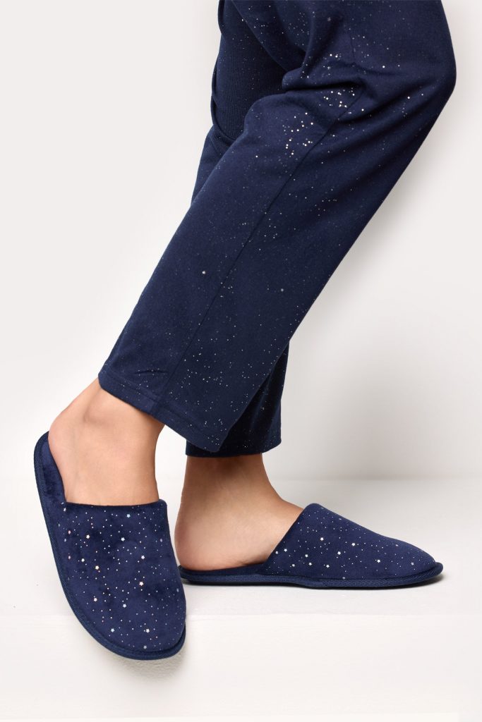 Pantoufles Stardust en chenille pour femme