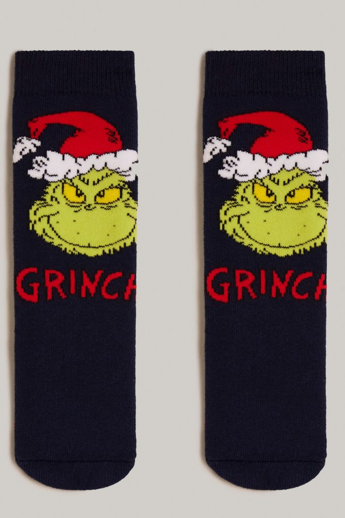 Chaussettes antidérapantes Grinch Boy 1
