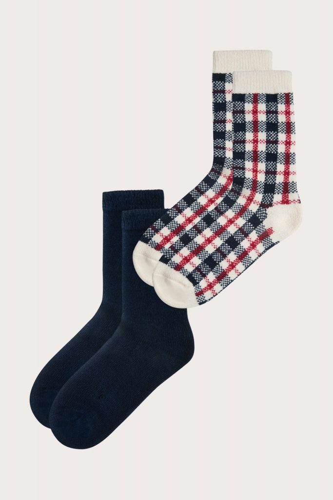 Chaussettes d’hiver caniche en polaire pour femme